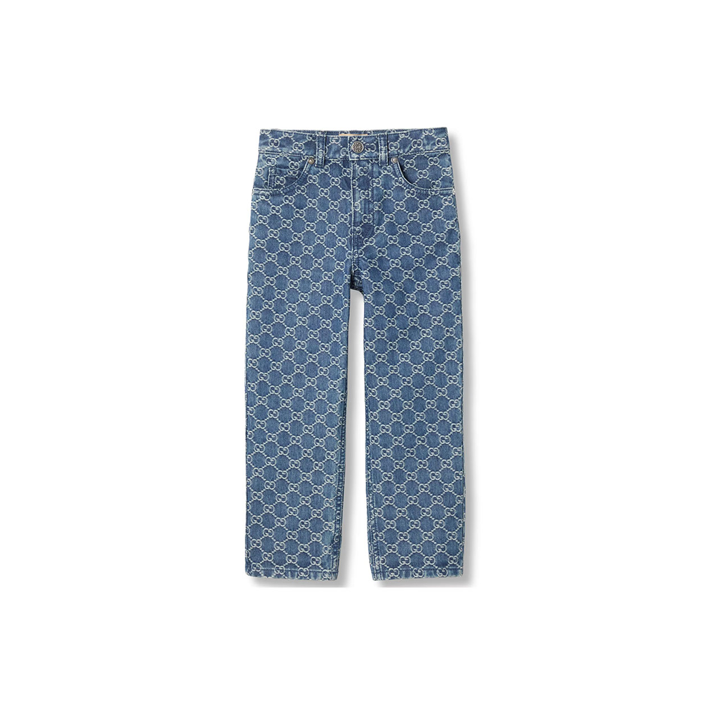 GUCCI CHILDREN'S GG DENIM JACQUARD PANTS 638161